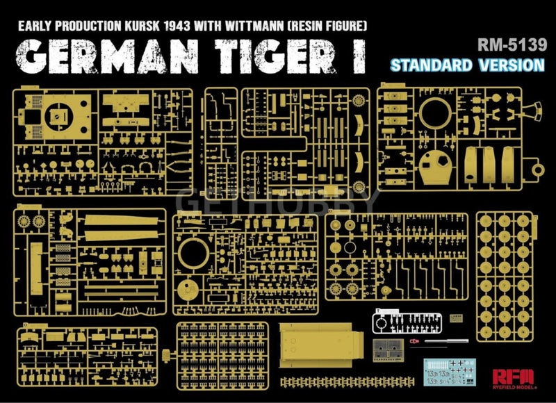 Rye Field Model 5139 Tiger I Early Production Wittmann Kursk 1943 Standart Version 1/35 – image 3