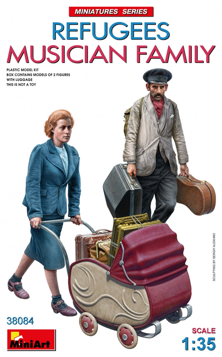 MiniArt 38084 RÉFUGIÉS. FAMILLE MUSICIEN 1/35