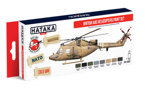 Hataka HTK-AS87 British AAC Helicopters paint set 8x17ml