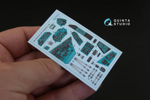 Quinta Studio QD48155 Mi-24P 3D-Printed &amp;amp; coloured Interior on decal paper (for Zvezda kit) 1/48 – immagine 2