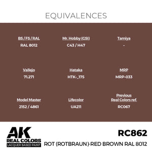 AK Interactive RC862 Rot (Rotbraun)-Red (Red Brown) RAL 8012 17 ml – zdjęcie 3