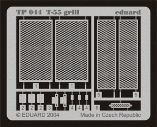 Eduard TP044 T-55 grill 1/35 Tamiya
