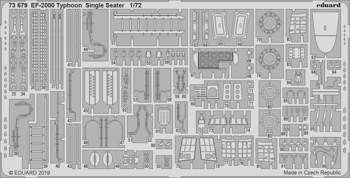 Eduard 73679 EF-2000 Typhoon Single Seater REVELL 1/72 – zdjęcie 2