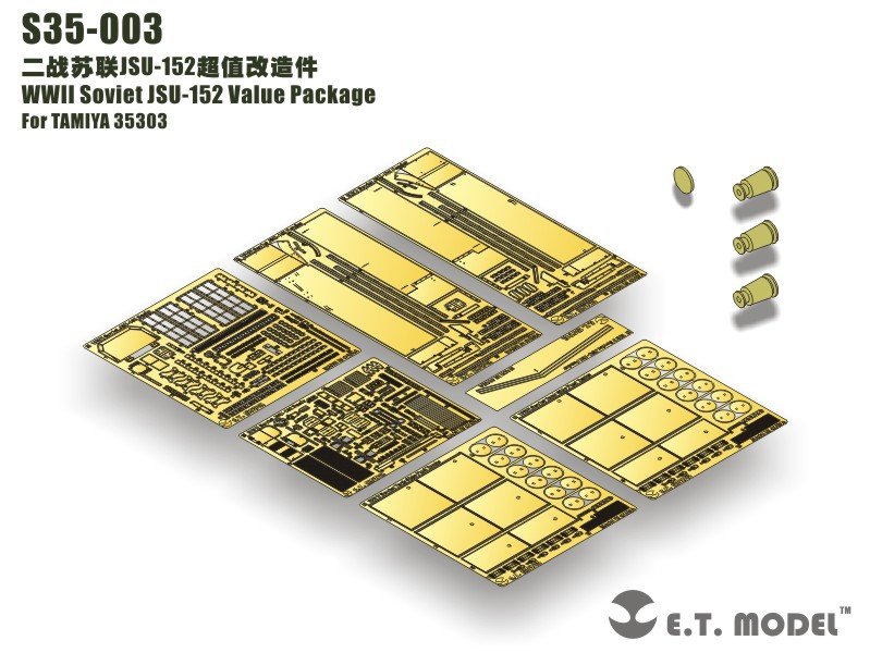 Kit ET Model S35-003 JSU-152 soviétique de la Seconde Guerre mondiale pour maquette TAMIYA 35303 au 1/35 – image 10