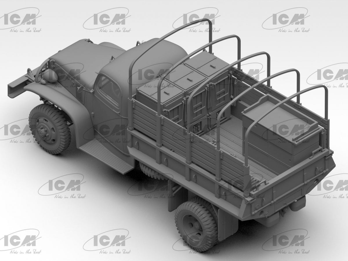 Camion-cuisine de l&amp;#39;armée américaine de la Seconde Guerre mondiale ICM 35587, échelle 1/35 – image 2