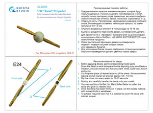 Quinta Studio QL32008 Wooden Propellers Axial (Wingnut Wings) 1/32 – Bild 8