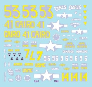 Star Decals 35-C1366 GUERRES DU PACIFIQUE AMÉRICAINES - IWO JIMA Chars Sherman USMC 1/35 – image 3