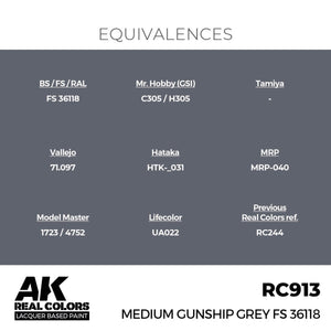 AK Interactive RC913 Gris canon moyen FS 36118 17 ml  – image 2
