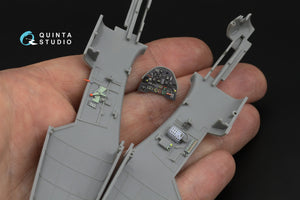 Quinta Studio QD48532 Bf 109E-3/4 3D-Printed &amp;amp; coloured Interior on decal paper (HobbyBoss) 1/48 – Bild 7