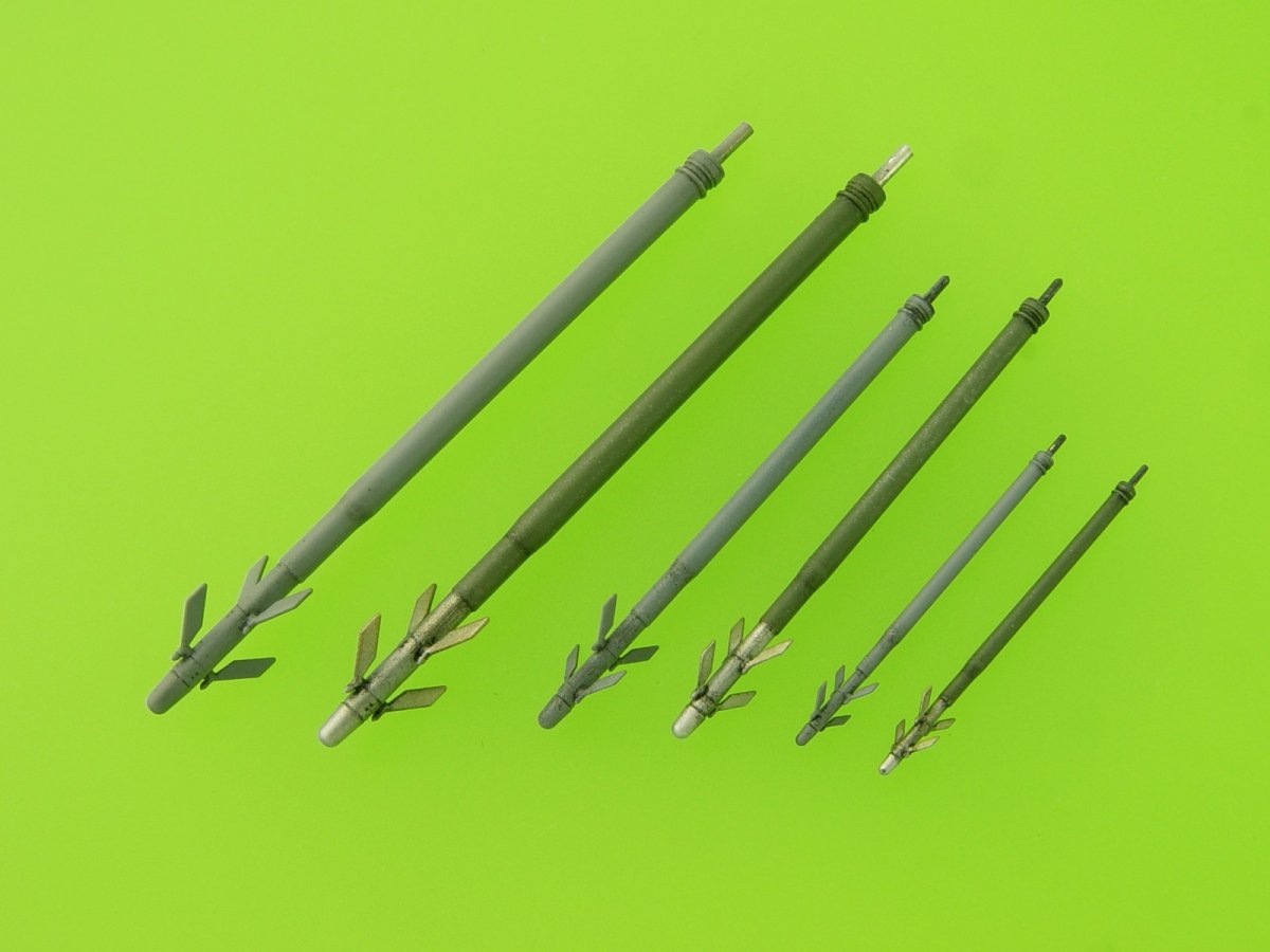 Master AM-48-126 Mi-24 (Hind D/E) - JakB-12.7 machine gun barrel and DUAS probe (metal and resin parts) 1/48 – Bild 14