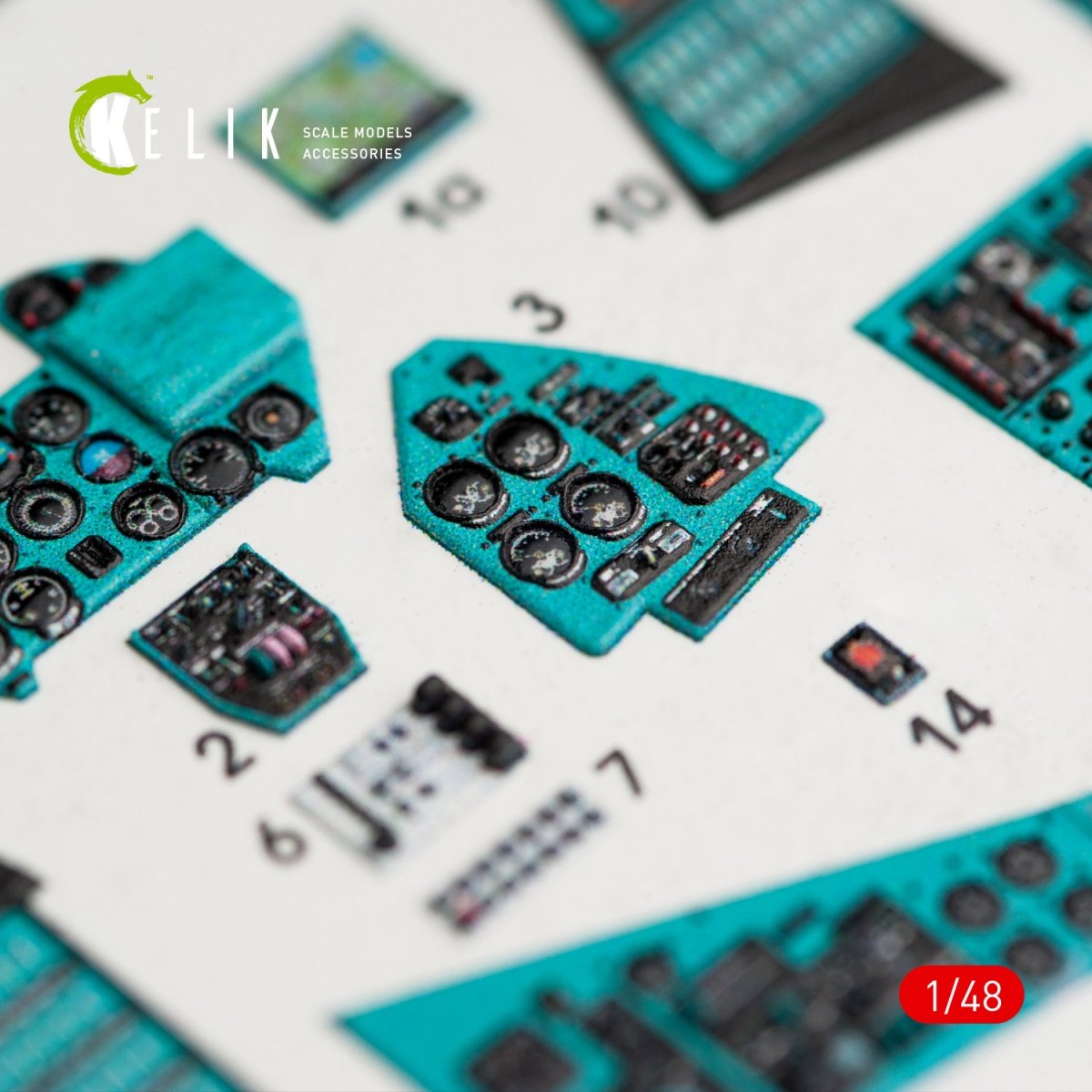 KELIK K48024 MI-24P INTERIOR 3D DECALS FOR ZVEZDA KIT 1/48 – zdjęcie 7