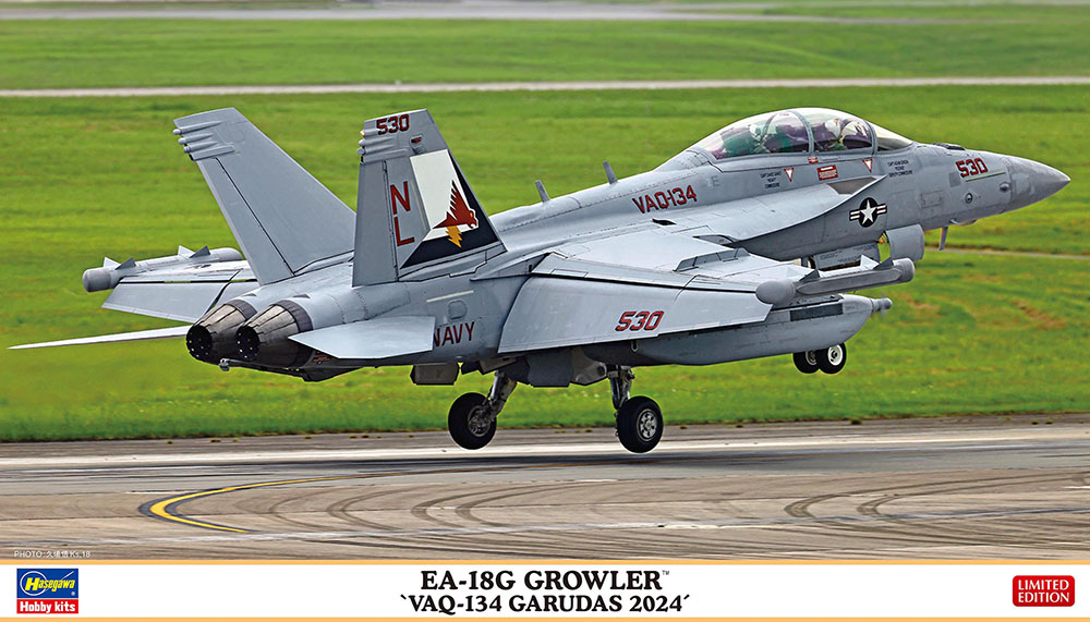 Hasegawa 02487 EA-18G Growler &amp;#39;VAQ-134 Garudas 2024&amp;#39; 1/72