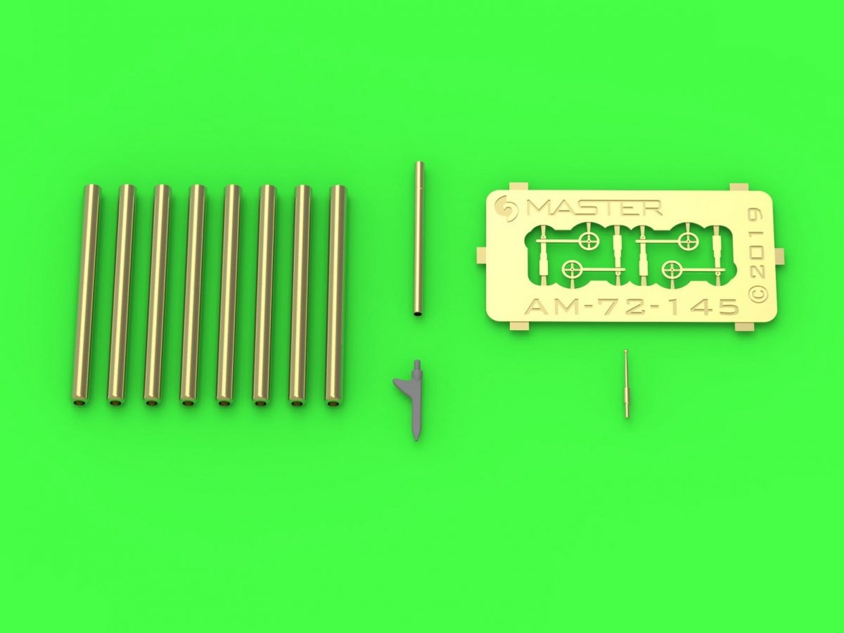 Master AM-72-145 P-47 Thunderbolt - detail set - armament, pitot tube, gunsight 1/72