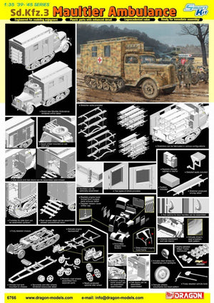 Dragon 6766 Sd.Kfz.3 Maultier Ambulance 1/35 – image 2