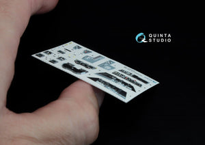 Quinta Studio QD48040 F/A-18С (late) 3D-Printed &amp;amp; coloured Interior on decal paper (for Kinetic) 1/48 – immagine 6