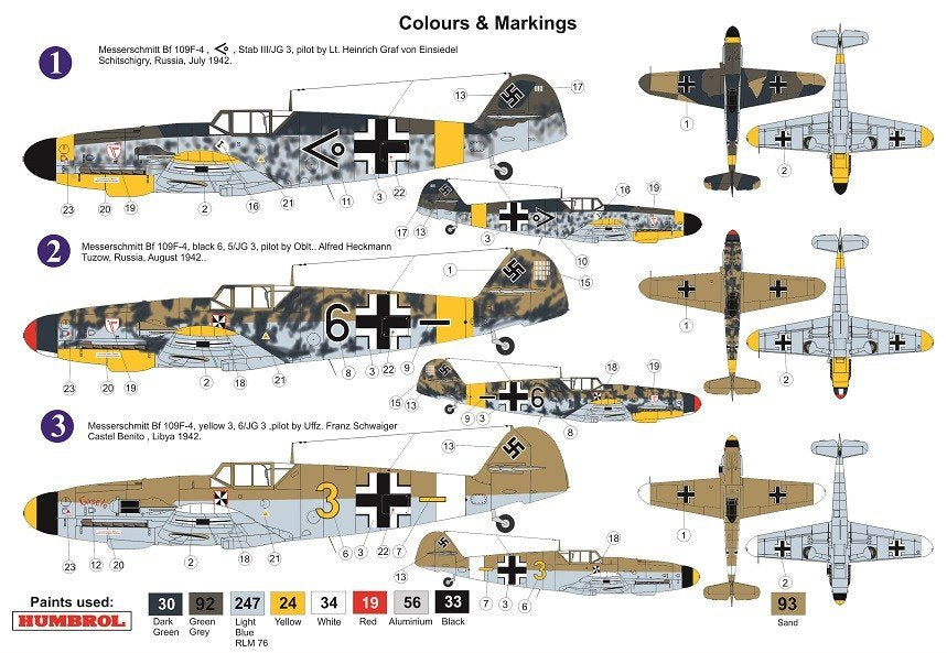 AZ Model AZ7626 Bf 109F-4 JG.3 1/72 – imagen 2