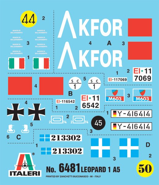Italeri 6481 LEOPARD 1 A5 1/35 – image 12