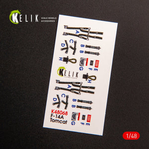 KELIK K48068 F-14A TOMCAT LATE INTERIOR 3D DECALS FOR TAMIYA KIT 1/48 – Bild 3