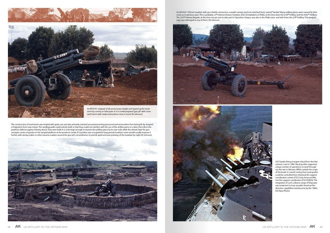 AK Interactive AK130007 AMERICAN ARTILLERY IN VIETNAM EN – immagine 3