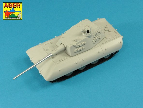 Aber 72L-68 128mm KwK 44 L/65 barrel for German E-100 Super Heavy Tank 1/72 – imagen 4