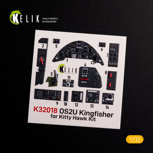 KELIK K32018 OS2U Kingfisher - Interior 3D Decal for Kitty Hawk/Zimi models kit 1/32 – immagine 3