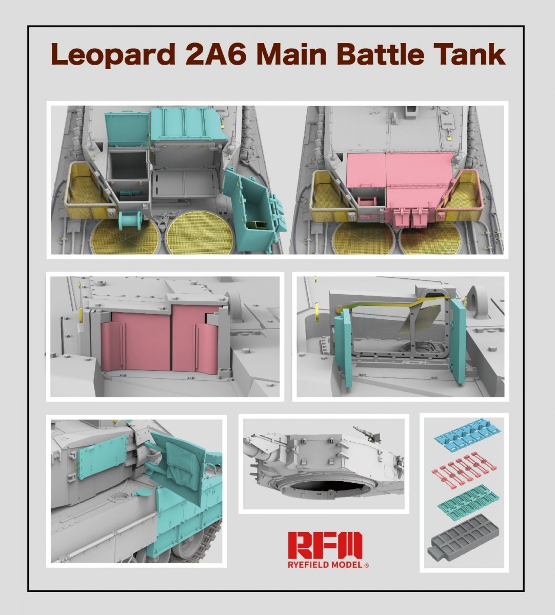Rye Field Model 5065 Leopard 2A6 Main Battle Tank 1/35 – zdjęcie 5