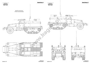 Kagero 7084 Armored Personnel Carrier M2/M3/M4 Half-Track EN/PL – Bild 2