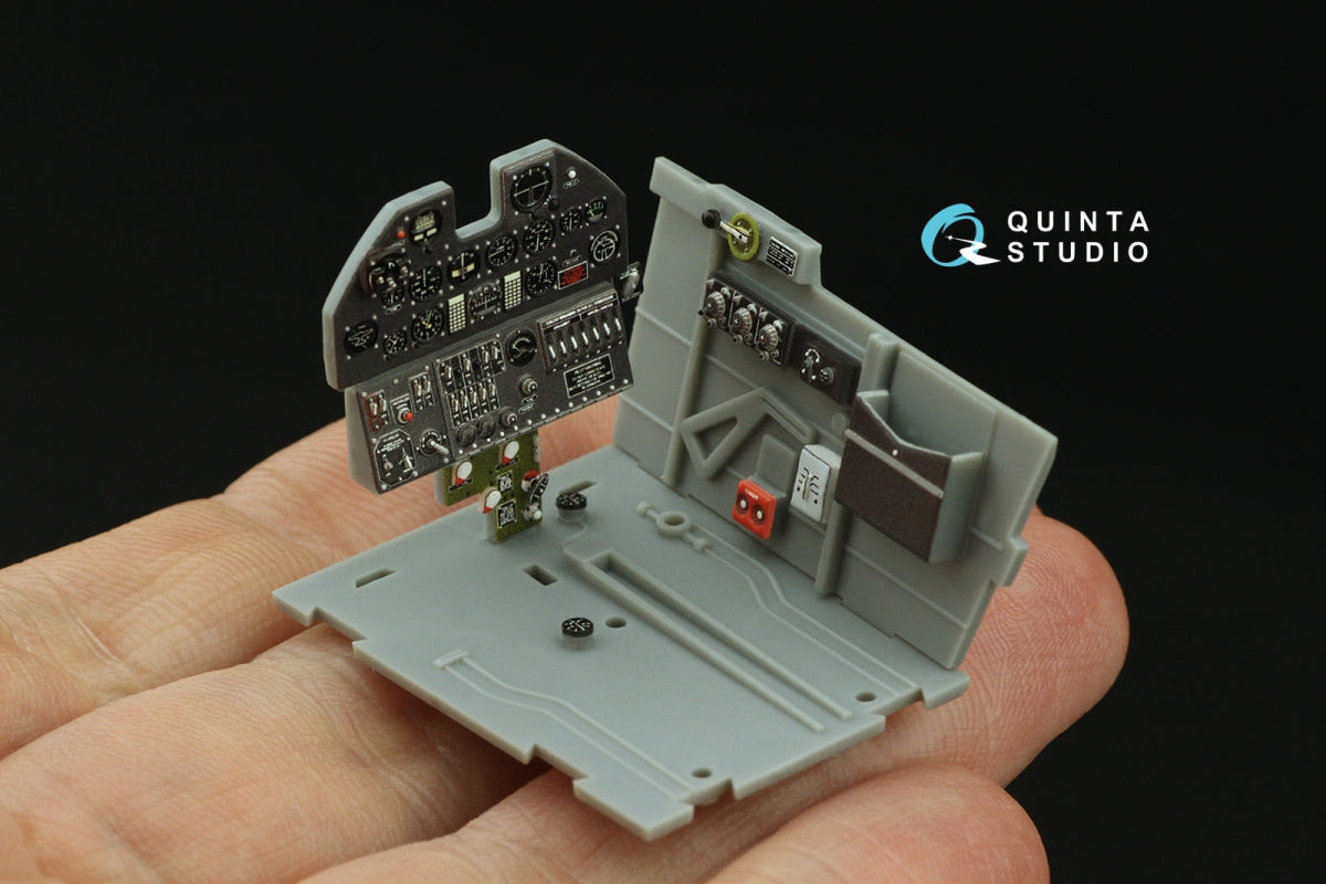 Quinta Studio QD32208 P-40F WarHawk 3D-Printed coloured Interior on decal paper (Trumpeter) 1/32 – immagine 8