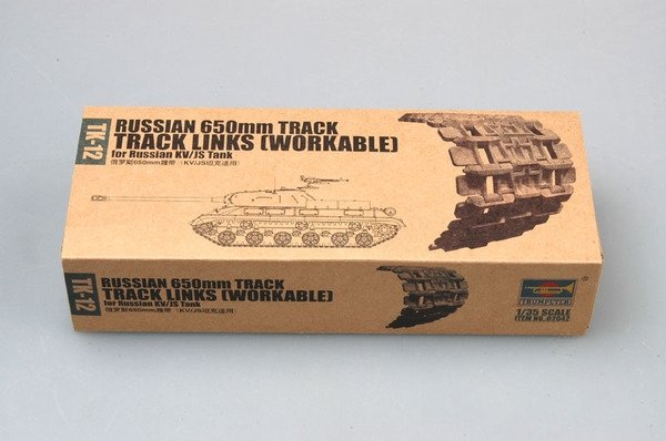 Trumpeter 02042 Russian 650mm steel track for Russian KV/JS tank 1/35