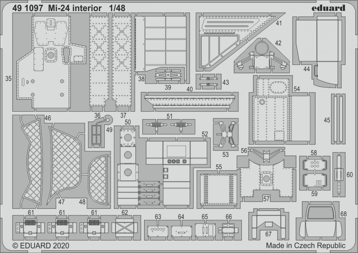 Eduard 491097 Mi-24 interior 1/48 ZVEZDA – immagine 2
