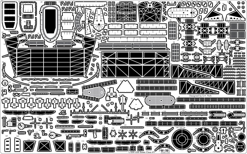 Pontos 35005F1 USS CV-14 Toconderoga 1944 Detail Up Set 1/350 – Bild 12