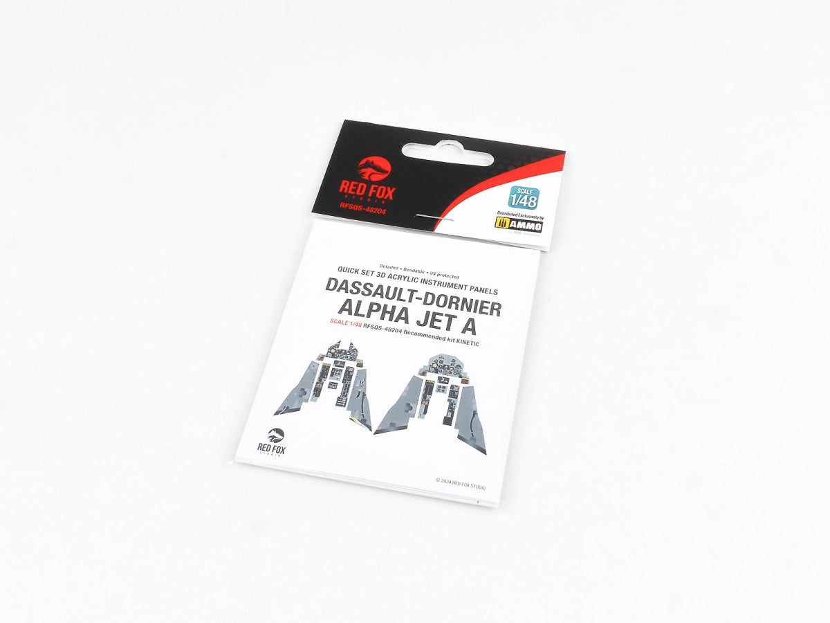 Red Fox Studio QS-48204 Dassault-Dornier Alpha Jet A for Kinetic 3D colored resin IP 1/48