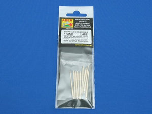 Aber 350L-05 Set of 9pcs 406mm long barrels for US ships for turrets without antiblast covers: North Carolina, Washington 1/350 – zdjęcie 5