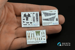Intérieur imprimé en 3D et coloré sur papier décalcomanie Quinta Studio QD48344 Sea Harrier FA.2 (Kinetic) 1/48 – image 4