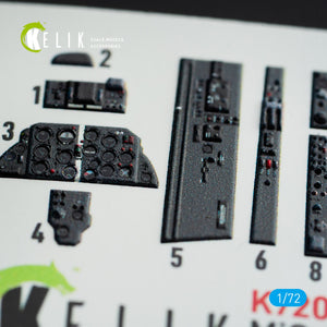 KELIK K72059 MIG-21 F-13 INTERIOR 3D DECALS FOR REVELL KIT 1/72 – Bild 3