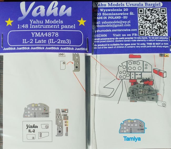 Yahu YMA4878 IL-2 Late (IL-2m3) Tamiya 1/48