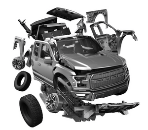 Airfix 6053 QUICKBUILD Ford F-150 Raptor - Grey – immagine 7