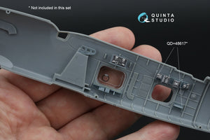 Quinta Studio QD+48618 Fairey Barracuda Observer Station 3D-Printed &amp; coloured Interior on decal paper (Trumpeter) (with 3D-printed resin parts) 1/48