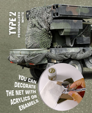 AK Interactive AK8063 CAMOUFLAGE NET PERSONALIZED WHITE TYPE 2 – imagen 2
