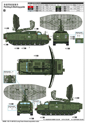Trumpeter 09569 P-40/1S12 Long Track S-band acquisition radar 1/35 – zdjęcie 5