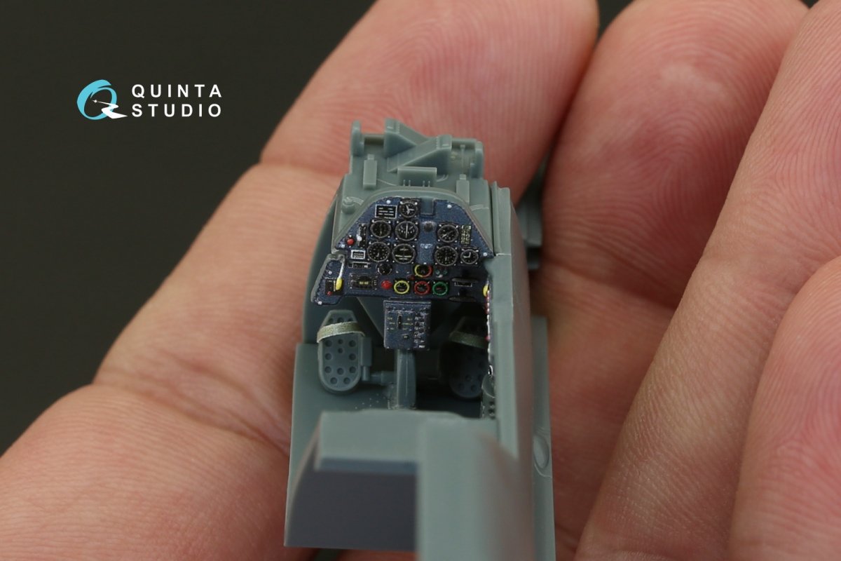 Quinta Studio QD48086 Bf 109E-1/E-3 3D-Printed &amp;amp; colored Interior on decal paper (for Eduard kit) 1/48 – image 6