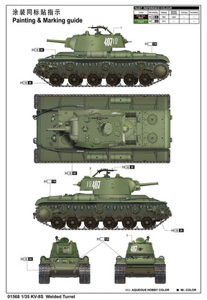 Trumpeter 01568 KV-8S Welded Turret 1/35 – Bild 2