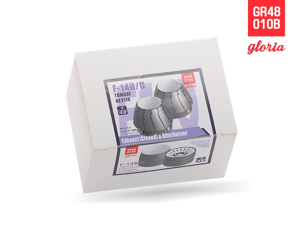 Gloria GR48010B F-14B/D F110-GE-400 Tuyère d&amp;#39;échappement et postcombustion FERMÉES TAMIYA/GWH 1/48 – image 3