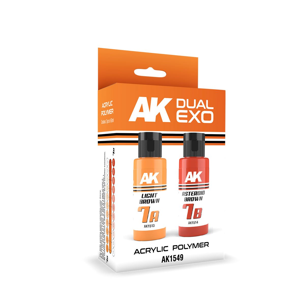 AK Interactive AK1549 DUAL EXO SET 7 – 7A LIGHT BROWN &amp;amp; 7B ASTEROID BROWN