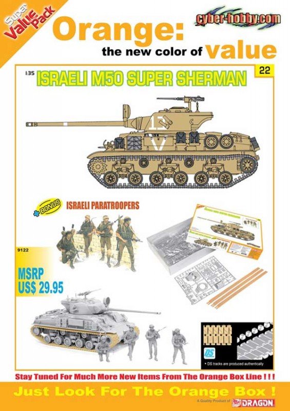 Cyber Hobby 9122 M50 SUPER SHERMAN 1/35 – immagine 2