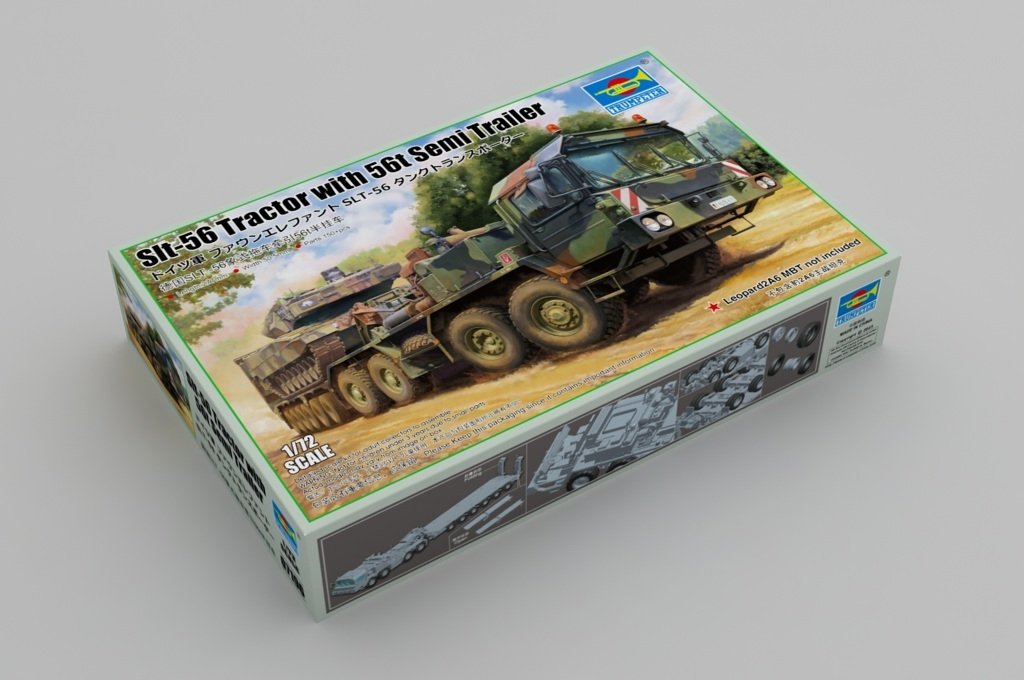 Trumpeter 07196 Slt-56 Tractor with 56t Semi Trailer 1/72 – immagine 2