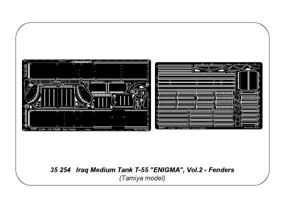 Aber 35254 Char moyen irakien T-55 ENIGMA - vol. 2 - ailes (1/35) – image 9
