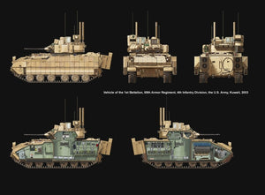 Meng Model SS-004 U.S.Infantry Fighting Vehicle M2A3 Bradley w/BUSK 1/35 – immagine 14