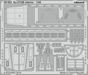 Eduard 49922 Su-27UB interior HOBBY BOSS 1/48 – Bild 2