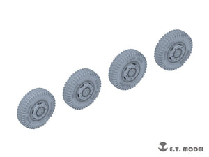 E.T. Model P35-102 WWII German Sd.Kfz.234 Small Diameter Weighted Wheels Type.2 1/35 – Bild 2